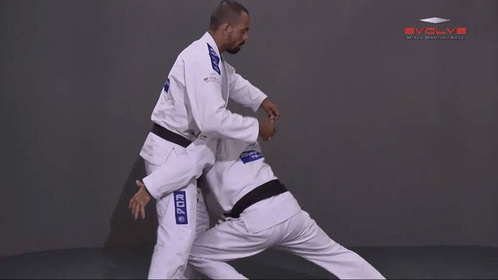 double leg takedown with gi grip