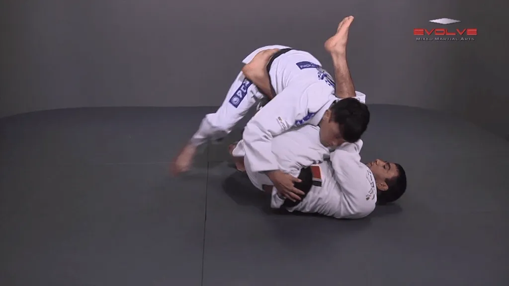 escape from side control leg ove