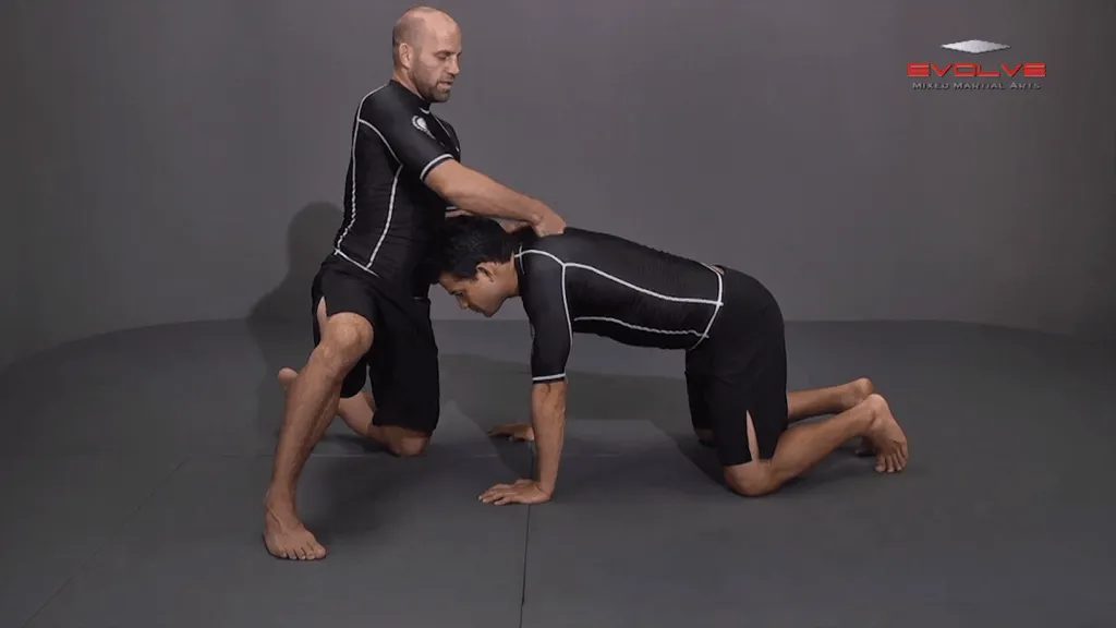 front headlock to spin behind ar