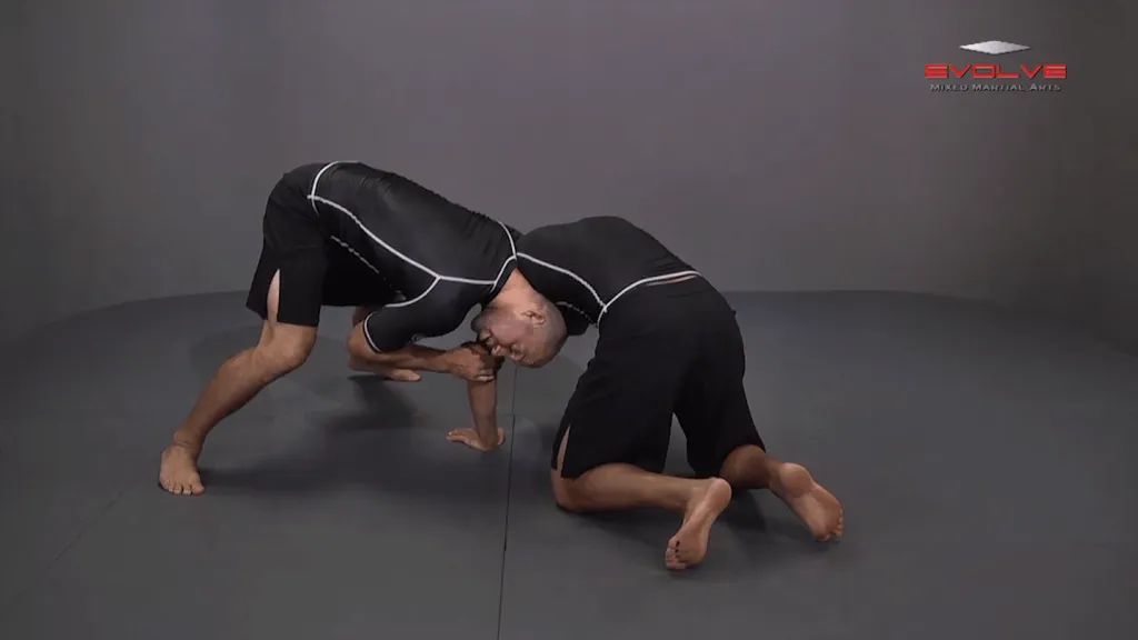 front headlock to spin behind he
