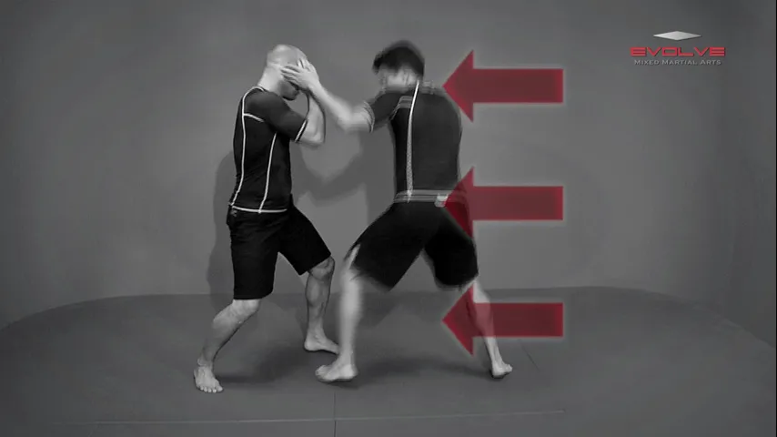 striking setup to double leg tak