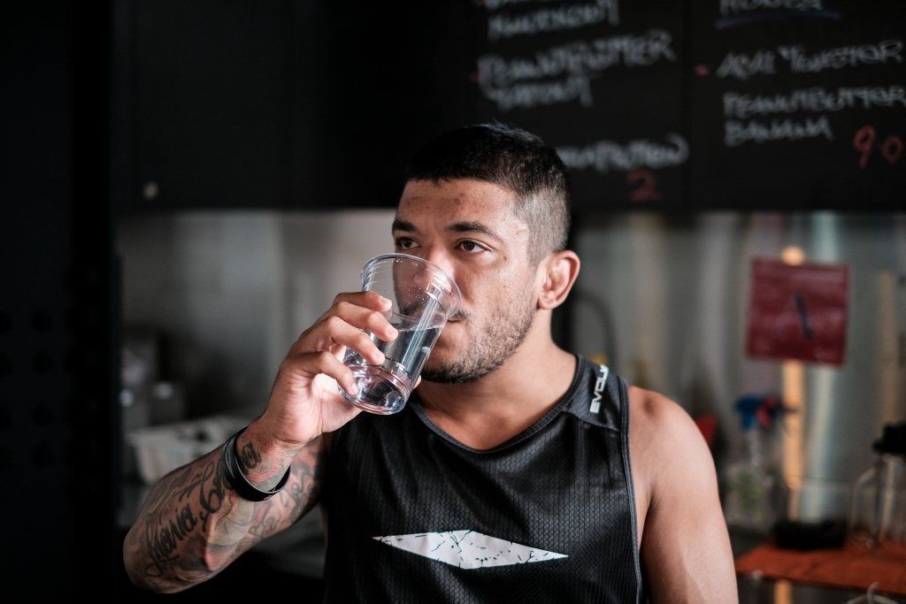 1 alex drinking water
