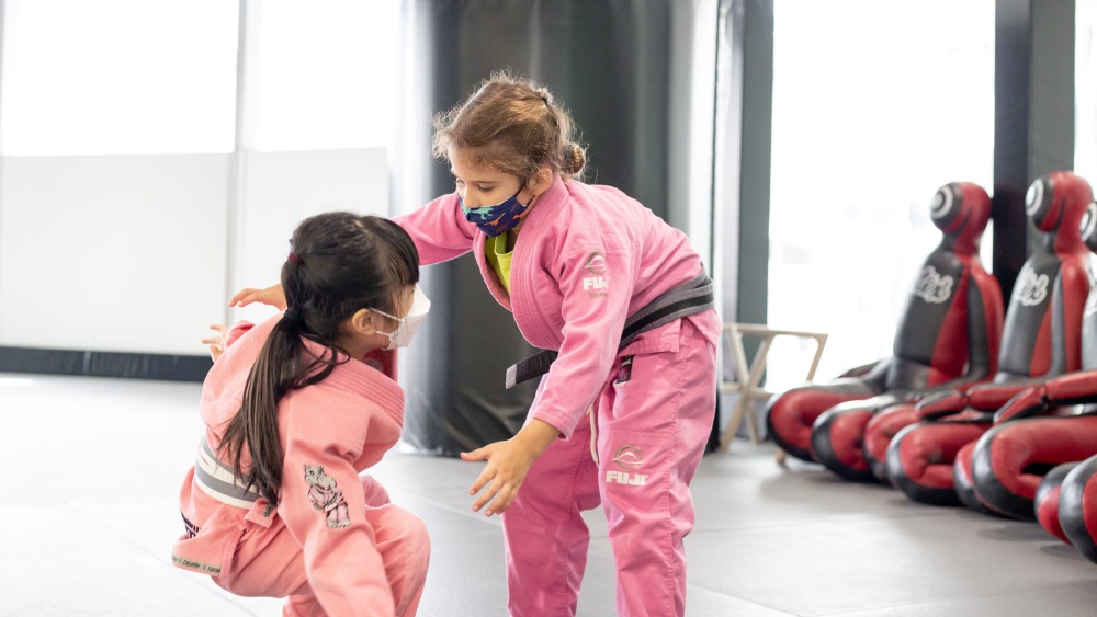 bjj kids class girls improves communication skills